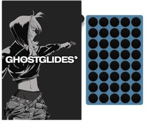 GhostGlides CYCLONE DOTS schnell gehärtete Maus-Skates für Glas- und Stoff-Mauspads, Performance/Ersatz, DIY, 0,8 mm Maus, Upgrade für Esports