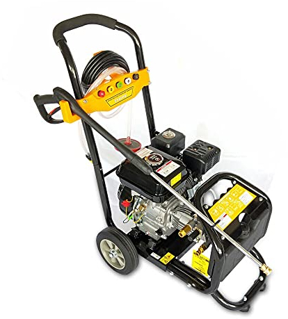 Idropulitrice, Pulitore ad Alta Pressione Professionale, 7.5PS 3600 giri/min, Motore a Benzina, Pulitore Industriale a Vapore, con Tubo di Uscita, per la Pulizia dei Pavimenti