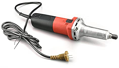 Lijadora recta de 600 W, Herramienta Eléctrica, Pinza de sujeción de 6 mm de diámetro, Lijadora para Lijar, Fresar y Desbarbar con 3 Puntas de Lijado