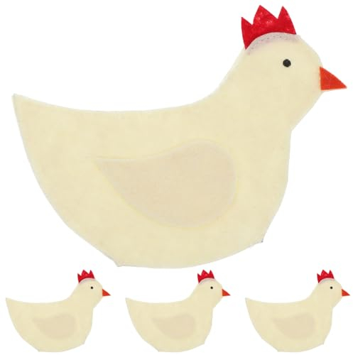 PRETYZOOM Eierwärmer Für Hühner 4 Stück Eierwärmer In Kükenform Cartoon-Eierhülle Warme Abdeckung Für Osterküken Eierschutz Osterpartyzubehör Beige