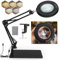 10X Magnifying Glass with Light and Stand, 5-Color Mode, Seamless Dimming, Adjustable Arm, 4.3” Genuine Glass Lens - Ideal LED Magnifying Lamp for Reading, Work, and Hobbies (USB Power)