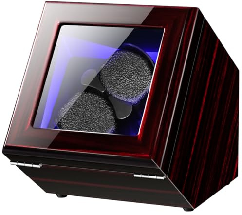 phresen Watch Winder for 2 Automatic Watches,with Super Quiet Motor, Flexible Watch Pillows