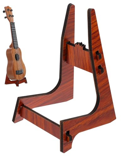 COOPHYA Soporte De Madera Plegable Para Ukulele De Suelo Resistente y Portátil Soporte Práctico Para Principiantes y Exposición De Instrumentos De Cuerda