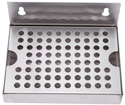 Lamsimoy Wall Mount Beer Drip Tray No Drain 304 Stainless Steel Homebrew Kegging Draft Beer