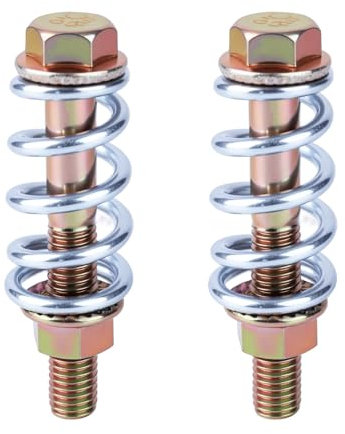 BOXOB 2pcs Exhaust Bolt and Spring, Carbon Steel Exhaust System Flange Pipe Manifold Screws with Nuts Repair Kit Universal for Cars Trucks SUVs Automotive Replacement Parts & Accessories