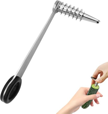 Blumenwickler aus Edelstahl, Piranha-Spiralschneider, Küchenwerkzeuge aus Edelstahl, leicht zu reinigen, geeignet zum Schneiden von Zucchini, Kartoffeln, Gurken, Karotten