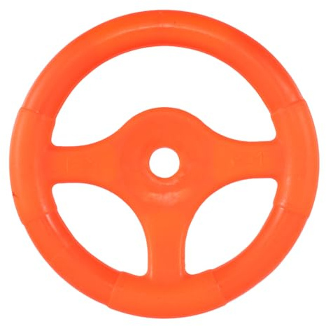 Cartoon Steering Wheel Toy for Children’s Bumper Cars, Orange Plastic | Universal Compatibility, Easy Installation, Realistic Driving Play, Enhanced Interaction for Children’s Vehicles