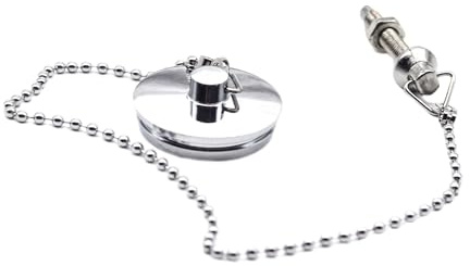 Chain Drain Stopper,Universal Bathtub Plug and Chain,Kitchen Sink Plug with Chain,Sink Plug Drain Stopper Replacement for Bathtub,Tub Stopper for Shower Ceramic Bathroom