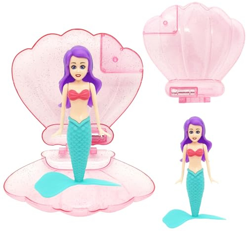2 Pezzi Giocattolo per Piscina a Forma di Sirena,Sirene da Immersione,Sinkers per Piscina Giocattoli,con Conchiglie Rosa,per Addestramento Subacqueo