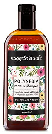 Nuggela & Sulé Keratin Reparatur-Shampoo – Stärke & Vitalität. Mit Extrakt aus roter Zwiebel, Keratin und Hyaluronsäure. Ohne Silikone, Salze und Sulfate. 1 x 250 ml
