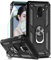 LeYi Hülle Galaxy J6 2018 Handyhülle,360 Grad Drehbar Ringhalter Cover TPU Bumper Stoßdämpfung Schutzhülle mit HD Folie Schutzfolie für Case Samsung Galaxy J6 2018 Handy Hüllen Schwarz