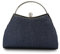 Michelle Moon Handtasche Damen Klein Elegant mit Glitzer | Abendtasche Blau | Clutch Blau Elegant für Hochzeit, Party und besondere Anlässe | Handtasche Blau Klein mit abnehmbarer Schulterkette