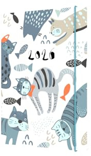 Collins - Maru - 2026 12 månaders kalender årsplanerare, veckodagbok från veckobild, A6 pappersomslag - Katt (MR163.CT-26)
