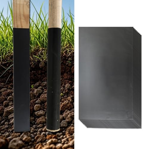 Post Sleeve, 21.8x13 Inch Fence Post Sleeve, Saver Posts 4x4 to 5x5 & 5-7 Round， 2-Layer EVA+PVC Rot Proof Wrap, Fits Mailbox/Dog House/Deck Posts (8Pcs)
