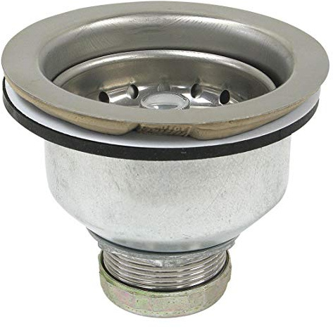 Strainer: 4 1/2 in Overall Dia, Ht, 1 Pipe Stainless Steel, 59-3170, 415F54
