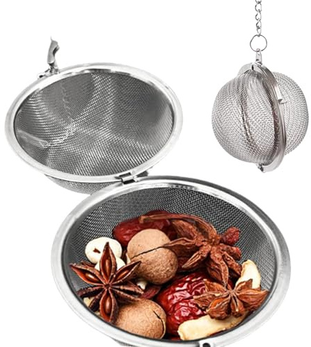 Sghtil Bola de té | Infusor de café de bola de acero inoxidable | Filtro de té de malla fina para matcha café cóctel cocina viaje camping casa