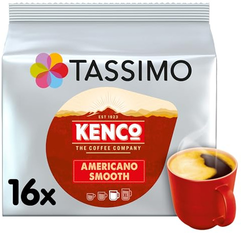 Tassimo Kenco Americano Smooth Coffee Pods, Pack of 16