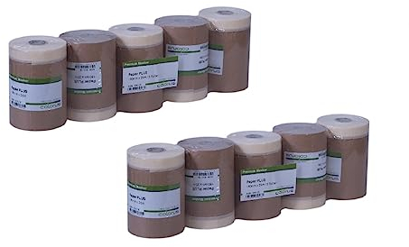 Colorus Abdeckpapier mit Klebeband – 5er Set 18 cm x 25 m – Malerkrepp Masker Tape – Maler Abdeckpapier zum Abkleben & Lackieren – Abdeckband mit Papier für Fenster, Türen & Wände