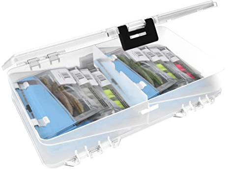 PLANO Soft Plastic 3700 StowAway|Fiskredskapslåda, plastlåda, plastförvaringslåda med flyttbara avdelare, redskapsbricka för crankbaits, softbaits och krokar, fiskeutrustning