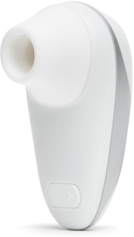 Womanizer Starlet Klitoris Sauger Erotik Vibrator für Frauen Sex Spielzeug | Klitoris Stimulator für sie mit 4 Intensitätsstufen | Leise | Wasserfest | Wiederaufladbar Druckwellenvibrator | Weiß