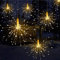 Queta LED Lichterkette, Lichtkette mit Fernbedienung Outdoor Weihnachtslichterkette Batteriebetrieben, explodierendes Feuerwerk, Warmweiß (120 Lichter)