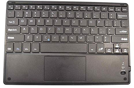 Theoutlettablet® Bluetooth-tangentbord (trådlöst) för Huawei Media Pad M5 Pro 10,8 / M5 Lite Tablet med Ñ-brev på spanska och pekplatta