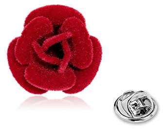 CULER Fleur Rose Pin Lapel Boutonnière Fleur épinglette Main Rose Congé pour Les Femmes Broche