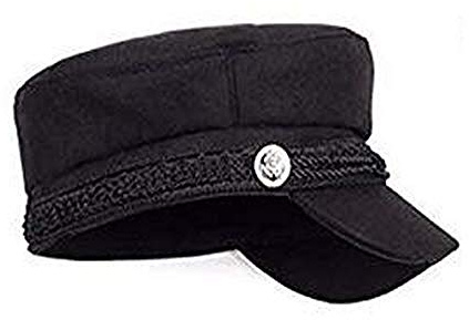 iwobi Casquette Gavroche Femme,Vintage Chapeau Dame Béret(Noir)