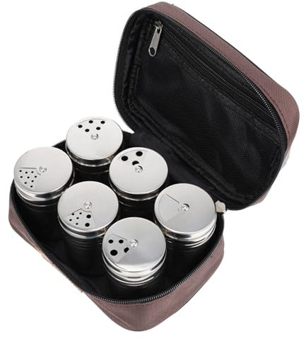 ABOOFAN 1 Satz Gewürzflaschen-Set chili streuer Gläser leer zuckerstreuer Aufbewahrungsbehälter für Gewürze Küchenversorgung draussen einstellen Gewürzglas Rolle Container Oxford-Stoff