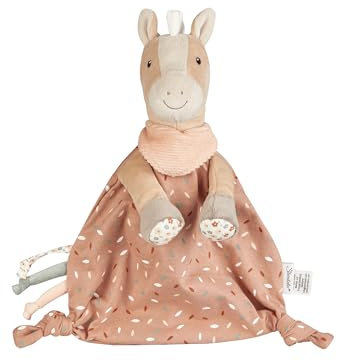Sterntaler Schmusetuch M Pferd Sunny - Kuscheltuch aus Weichen Stoffen für Baby und Kinder - Schnuffeltuch zum Greifen und Entdecken - Kuscheltier für zu Hause & Unterwegs, Aprikose