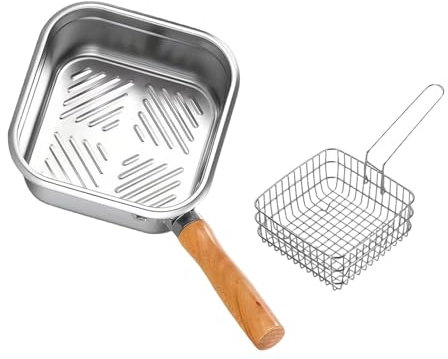 MotiveTech Mini friggitrice da 2500 ml con comoda maniglia esterna per patatine fritte