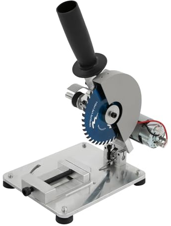 Mini sierra de mesa, microcortadora, sierra ingletadora portátil de sobremesa, ángulo y altura ajustables de 0 a 45° para cortar metal blando, chapa de hierro, madera, plástico y aleación de aluminio