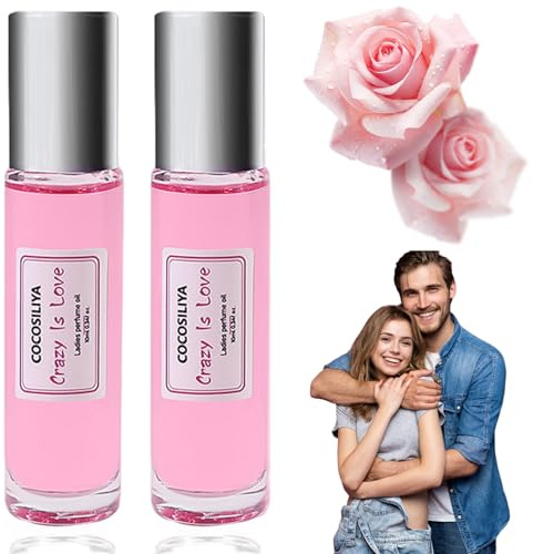 2PCS PHÉROMONE PERFUME POUR LES FEMMES, Roll de longue durée et addictif sur le parfum, parfums romantiques pour femmes, 10 ml