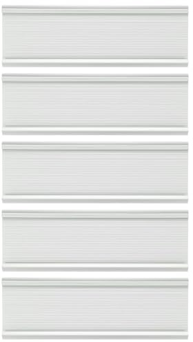 PATIKIL 5 Pack Nameplate Holder for Door or Wall, Aluminum Name Plate Suitable 2x7.1 Image for Office Business Meeting Room, Silver