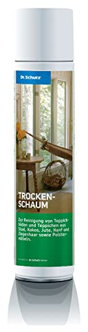 Dr. Schutz Carpet Dry Foam Cleaner 400ml – Natural Fibre & Oriental Carpet Cleaning Spray – Safe for Wool, Silk, Coir, Jute, Sisal, Hemp – Upholstery & Textile Wall Covering Cleaner