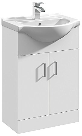 NUIE Floor Standing 550mm Cabinet & Basin 1