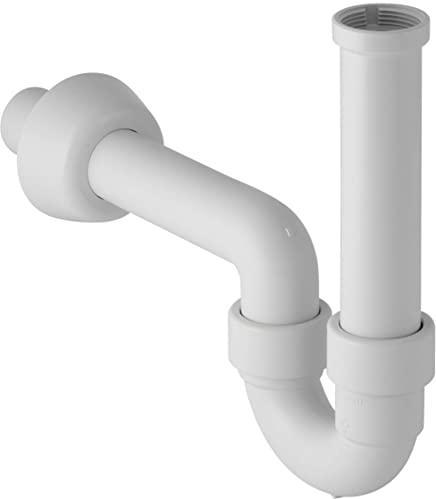 Geberit Waschtisch-Röhrensiphon 5/4 x40mm, Kunststoff, 151100111, Siphon für Waschbecken