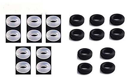 Rabi Silicone Eyeglasses Temple Tips Sleeve Retainer,Anti-Slip Round Comfort Glasses Retainers For Spectacle Sunglasses Reading Glasses Eyewear,10 pairs