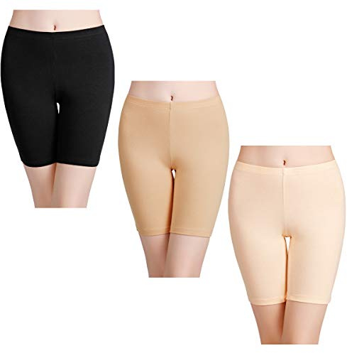 wirarpa Ladies Safety Boxer Shorts Cotton Anti Chafing Long Leg Knickers Underwear Women's Boy Shorts Leggings for Under Dresses Multipack