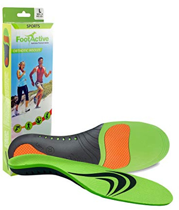 FootActive SPORTS semelles orthopédiques avancées à haute intensité pour les sports, l'athlétisme, les loisirs, le travail et le jeu. Maximum de confort et d’Absorption de choc XS 36/38 EU