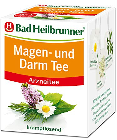 Bad Heilbrunner Magen- & Darm Tee - Arzneitee im Filterbeutel- Anis, Bitterer Fenchel, Koriander, Kümmel - krampflösend bei Magen- & Darm-Beschwerden (12 x 8 Filterbeutel)