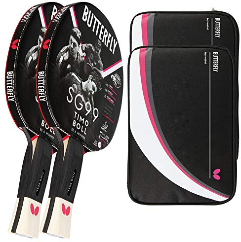 Butterfly® Timo Boll SG99 Tischtennisschläger | Tischtennis Racket Bat Profi & Wettkampf | taktisch routinierte Spieler | ITTF zertifizierter Wakaba Belag | anatomische Griffform mit smart.Grip