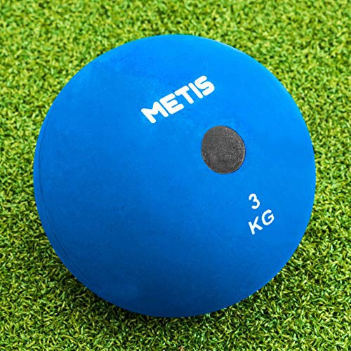 METIS Bolas Lanzamiento De Peso [5 Opciones De Peso Disponibles] | Equipamientos De Atletismo | Bolas Pesadas De Caucho | Lanzamiento De Peso (1, 3kg)