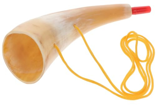 BESPORTBLE Viking Style Buffalo Horn Cheering Trumpet: Portable Party Horn for Kids - Creative Design with Smooth Sound - 7-8 Inches Random Color