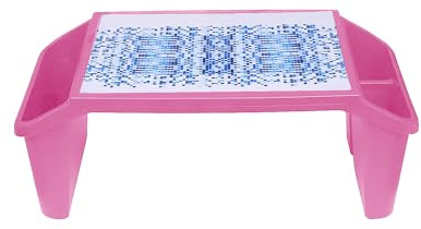 Pink Colour Princess Printed Plastic Lap Desk Laptop Stand Portable Study Table For Couch/Sofa or Floor Perfect for Reading Eating Watching Movie Coffee Serving Tray Bed Table and Much More.