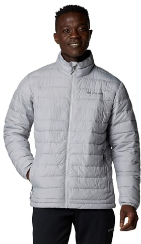 Columbia Powder Lite II Chaqueta, Forro Reflectante Omni-Heat, Tela Resistente al Agua, Capucha Ajustable, Bolsillos Seguros, Puños Elásticos - Hombre