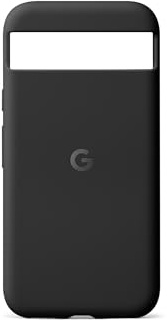 Google Pixel 8a Case – Langlebiges, fleckenabweisendes Silikon – Schutzhülle für Android-Smartphone – Obsidian (Made by Google)