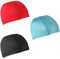 3stk Elastische Badekappen, Unisex-Badekappen rutschfeste Badekappen Schwimmbadhut für Damen Herren Kinder Jungen Mädchen Langes und Kurzes Haar (Schwarz, Rot, Blau)