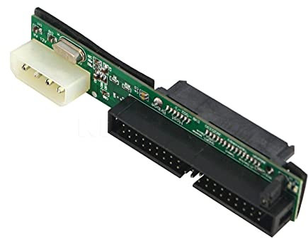 Styeleganc SATA auf IDE Adapter Konverter 2,5 SATA Buchse auf 3,5 IDE Stecker 40 Pin Port 1,5 GBS UnterstüTzung 133 100 HDD CD DVD