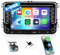 SIXTOP [4G+64G] Android 13 Bluetooth Autoradio für VW Golf 5 6 Polo T5 Tiguan Passat Caddy Seat Skoda mit Carplay Android Auto, 7 Zoll Touchscreen Autoradio GPS HiFi FM/RDS+AHD Rückfahrkamera & Mic